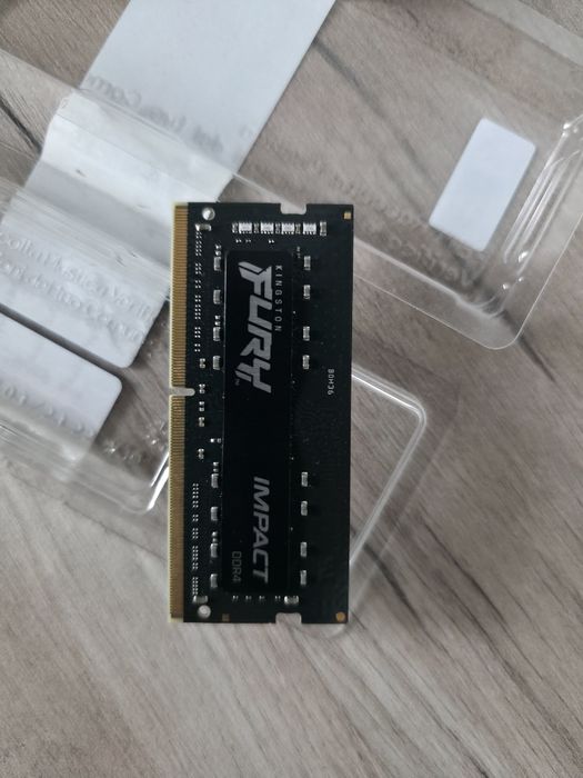 Memorie RAM 16GB laptop KINGSTON Fury Impact Black, 16GB DDR4, 3200MHz, CL20