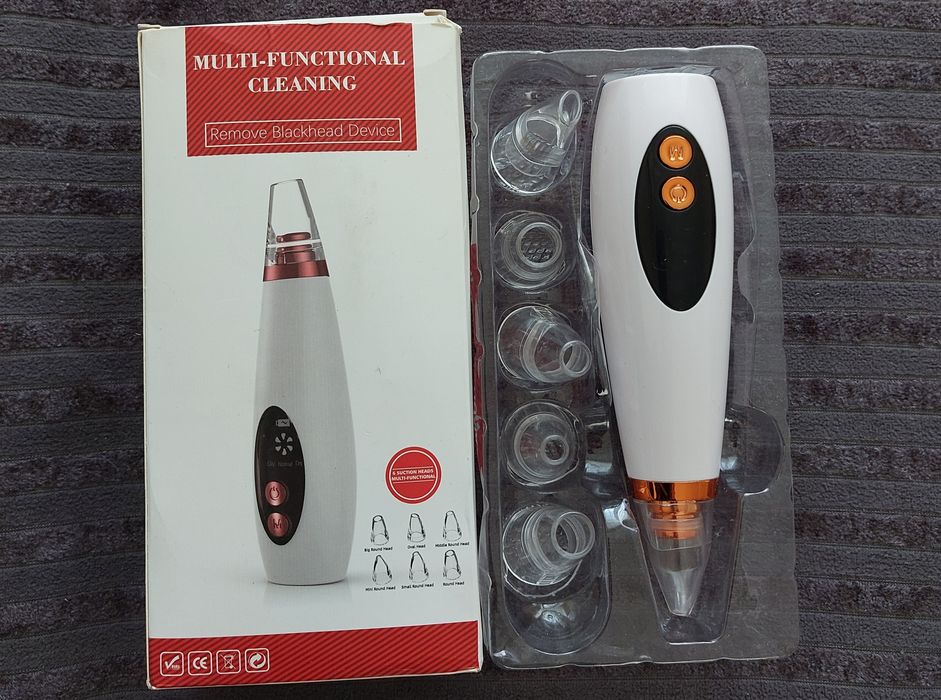 Устройство за грижа за лицето,Черни точки, Акне,6 сменяеми глави