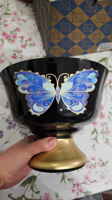 ваза прага богемское стекло