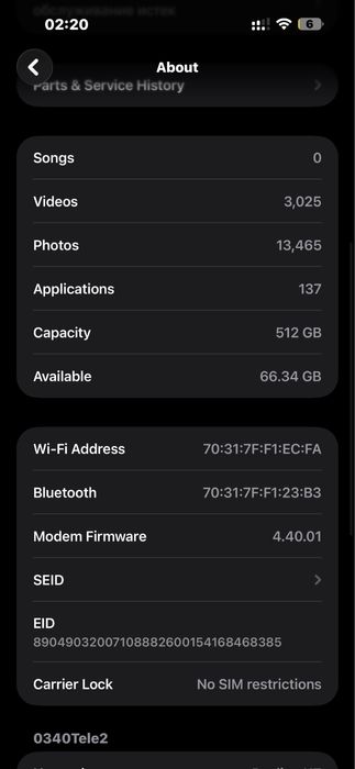 IPhone 14 Pro Max 512 Gb верифицированый 2 сим