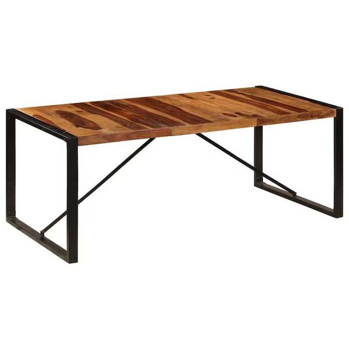 Masa de bucatarie vidaXL 200 x 100 x 75 cm lemn masiv de sheesham Exotique IKEA KIKA JYSK Kitchen Table Exotic Dinner Natural Premium Noua Mobexpert