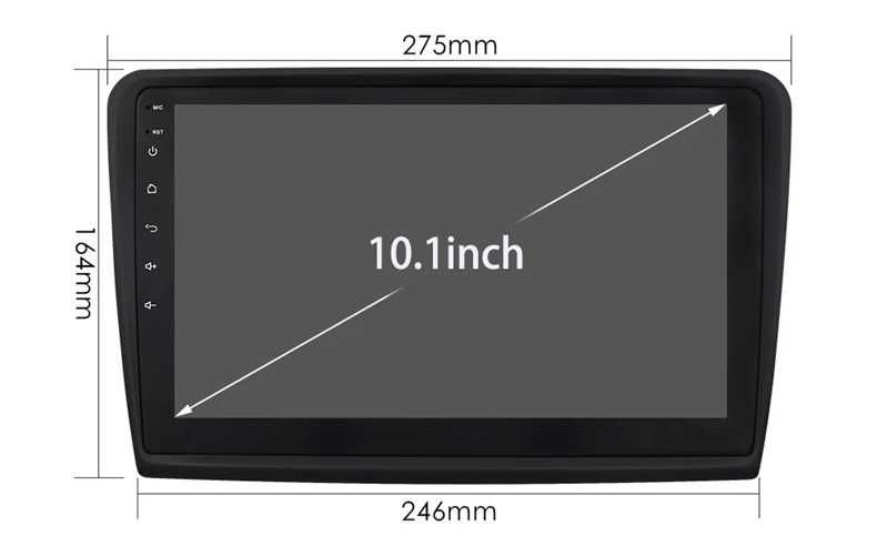 Мултимедия 10" за SKODA SUBER 2 Android 14 CARPLAY навигация RDS DSP