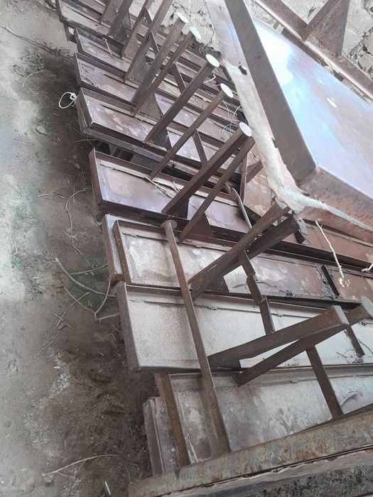 Temir stol stul 14 komplekt.    14 stol 28 stul