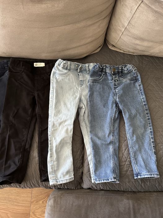 5 бр.Еластични детски дънки размер 92