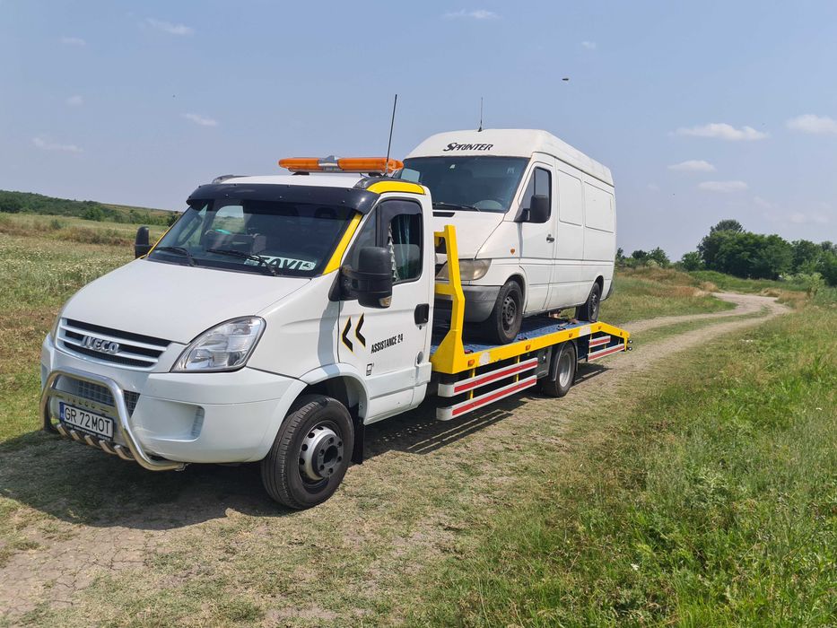 Tractari auto Transport utilaje tractor u650 manitou microbuz dube etc