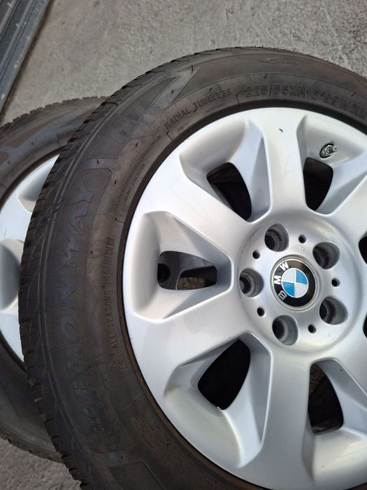 BMW оргинал 16>< 280$ ком 4шт диск+шина состояние идеально на BMW, Jac