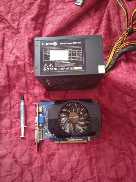 Продам блок питания и видео карту