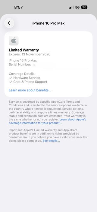 iPhone 16 Pro Max 256GB Black Titanium/Гаранция/Батерия 100%