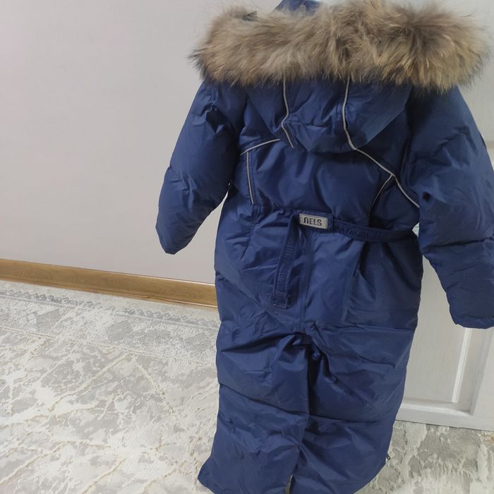 Зимний Комбинезон для девочки, натуральный пух