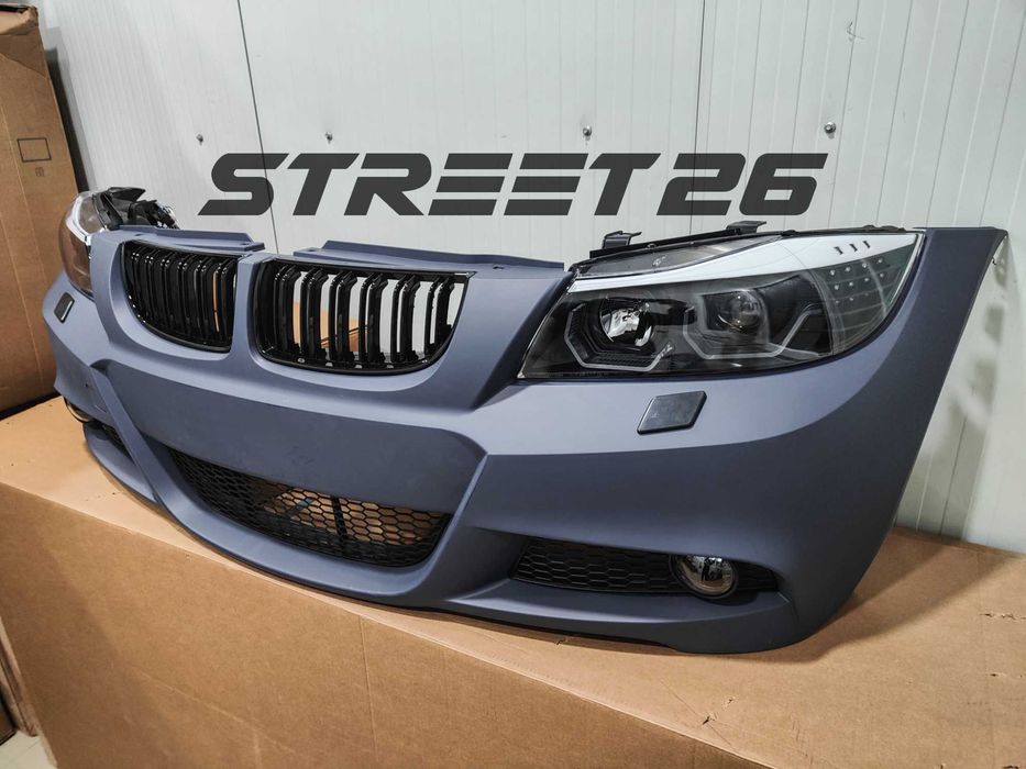 Pachet Bara Fata M BMW E90 E91 NFL (2005-2007) si Faruri LED V2