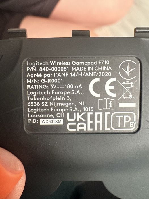 Controller Logitech Wireless F710