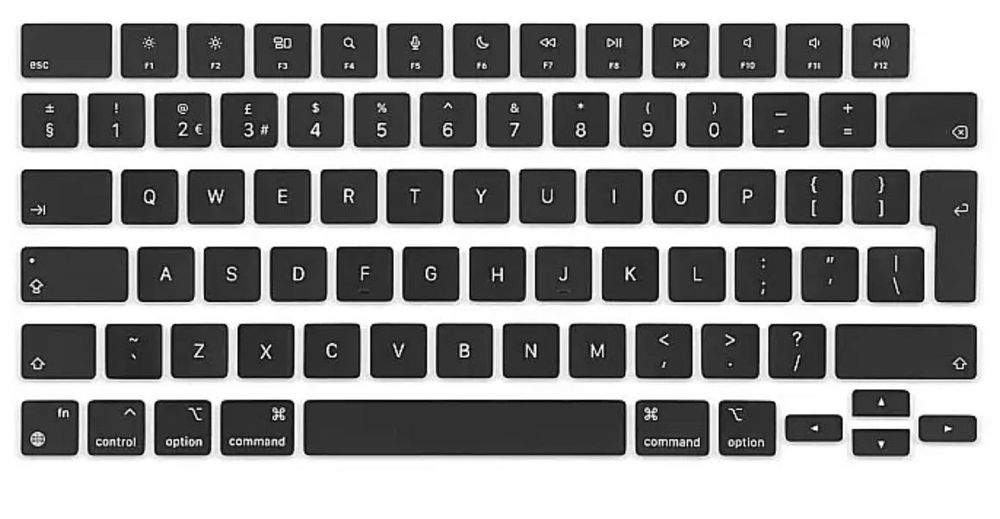 Capace/taste tastatura MacBook Air/Pro layout UK/US (noi/sigilate)