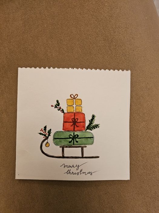 Коледни картички, изработени с любов