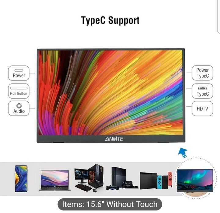 Display Ecran portabil 15.6 inch, Full HD, IPS, nou