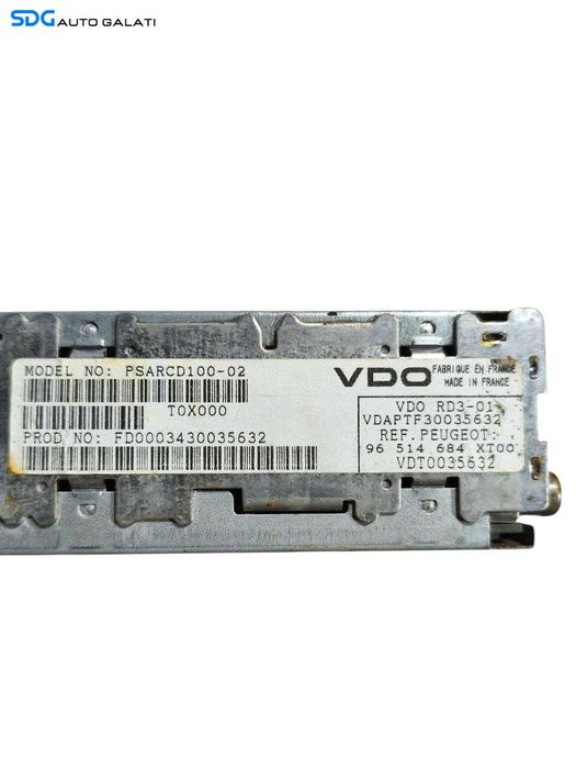 Unitate Radio CD Player Peugeot 207 2006 - 2014 Cod 020029 [LR1387]
