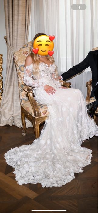 Rochie de mireasa, sirena, dantela