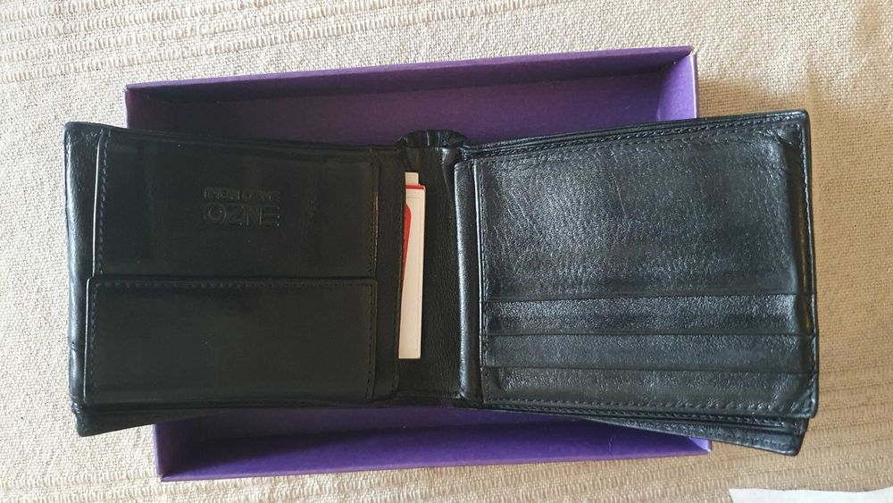 2 бр. Нови мъжки портфейли от ест. кожа - ТONY BELUCCI и ENZO NORI