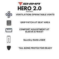 Мъжки текстилен мото панталон,SHIMA HERO 2.0 Black,подплати,протектори