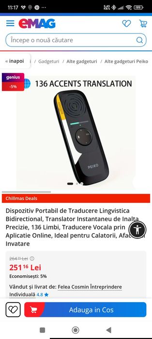 Translator Instantaneu de Inalta Precizie