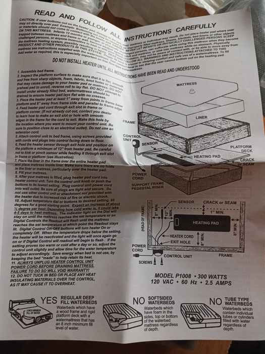 Нагреватель водяного матраса Thermal Guardian
