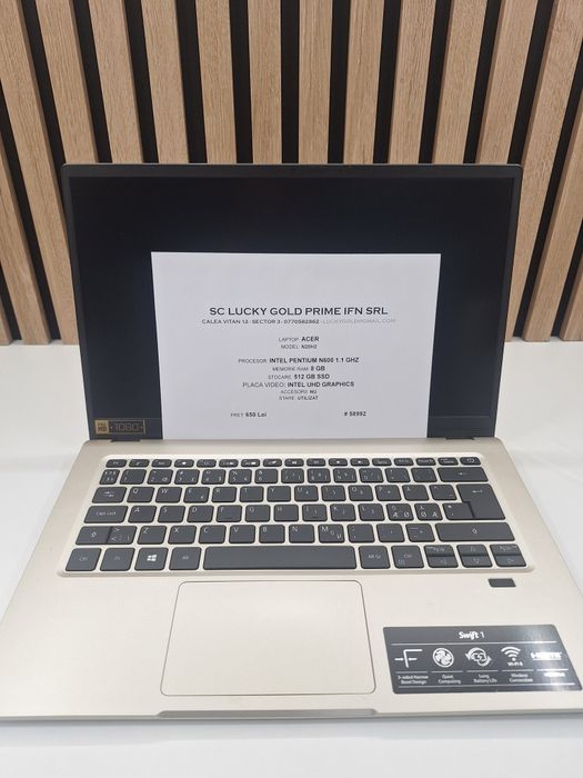 Acer N20H2 / Intel Pentium N600 / 8GB RAM / 512GB SSD / #58992