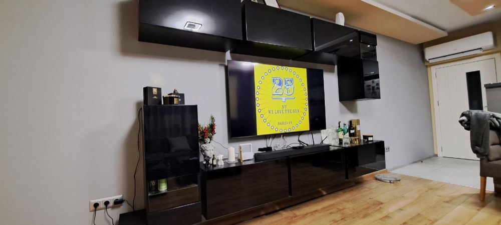 Холна секция в черен цвят