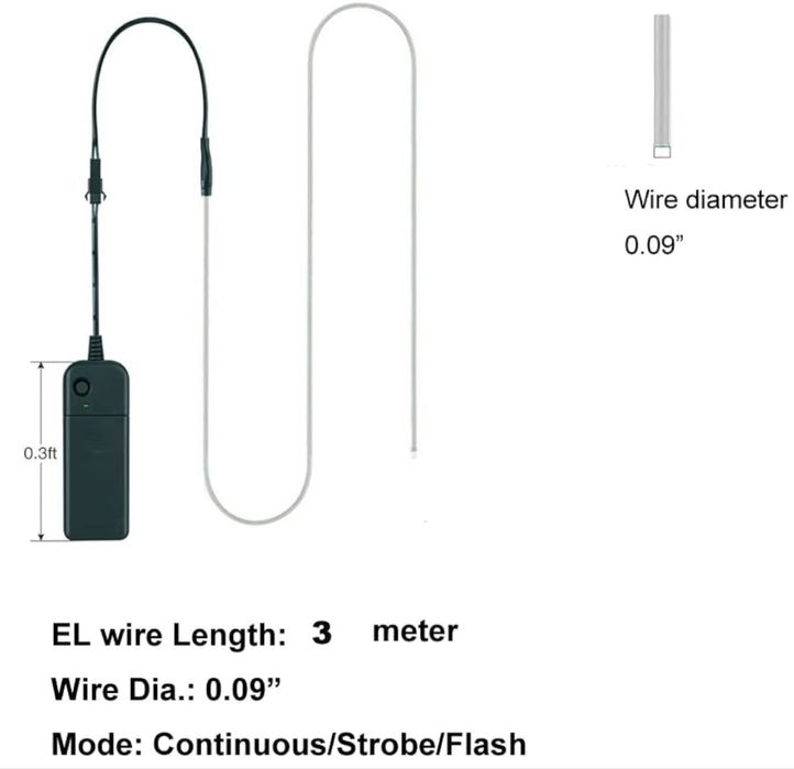 Șir luminos roșie, bandă luminoasă 3M