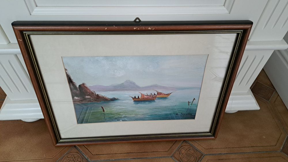 Pictura"   Tablou  Vintage  47/36cm