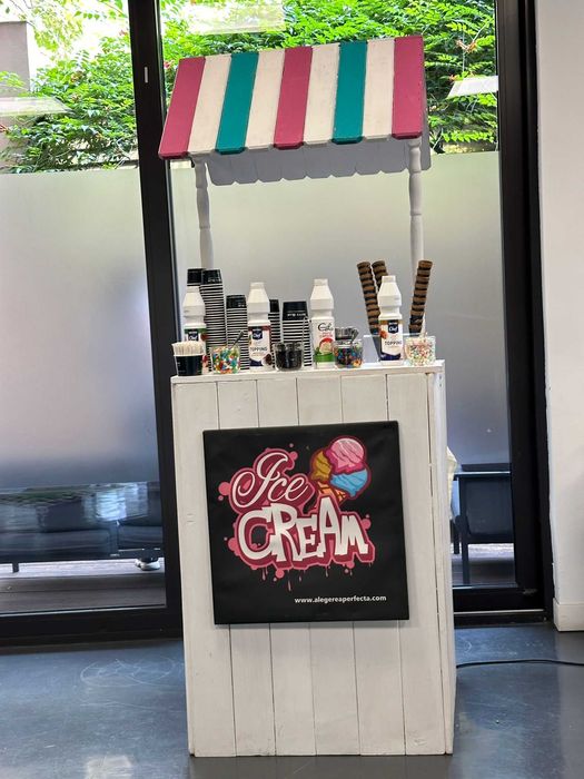 Ice cream bar vitrina de inghetata pentru evenimente