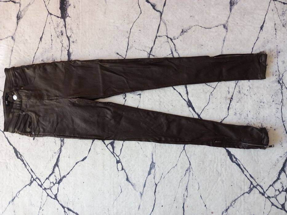 Blugi imitație piele sinsay s