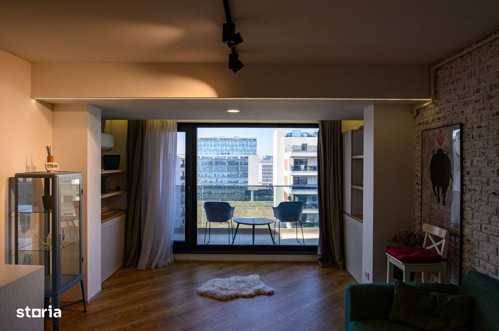 Apartament spatios | 2 camere de inchiriat | 4City North | Terasa pano