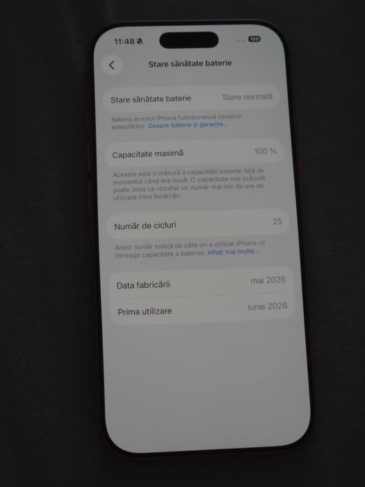 iPhone 17 Pro 256GB Orange folosit puțin