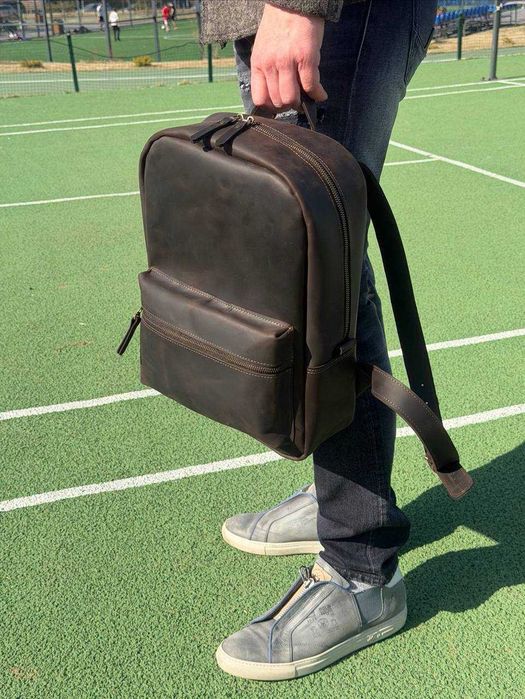 Rucsac din piele naturală. Rucsac pentru laptop. Laptop backpack