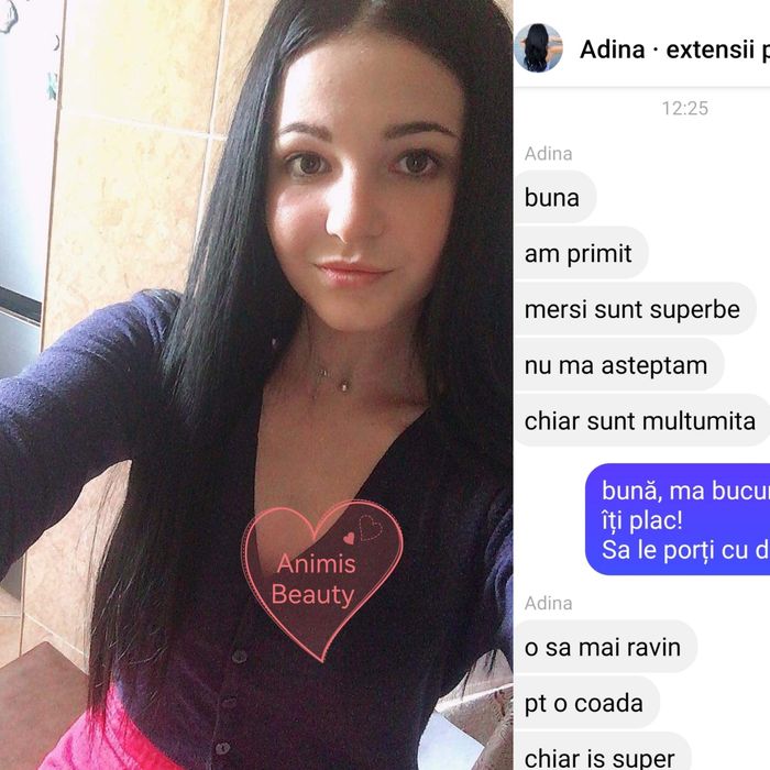 Extensii de par NEGRE 80 cm, 16 clipsuri sau tresa cu 5 clipsuri, NOI