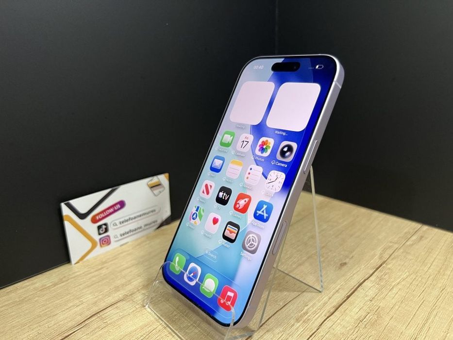 Iphone 17 256Gb Lavender Second-Hand 3 ani garanție, Telefo