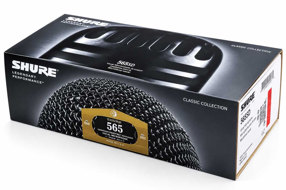 Microfon vocal SHURE 565SD – versiune actualizată a modelului SM58 cu întrerupător și impedanță comutabilă (BETA 58A)