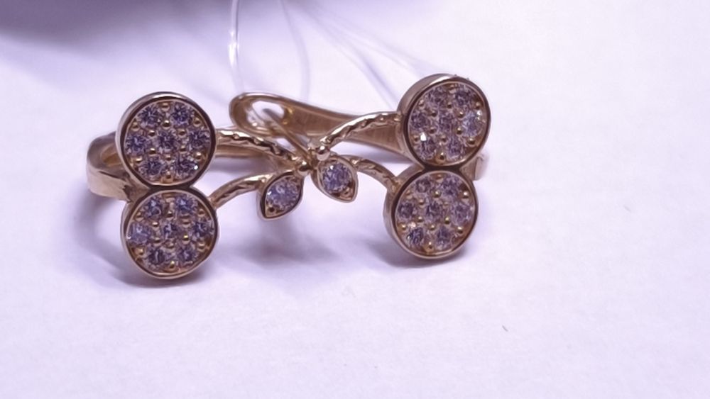 Серьги детские золотые