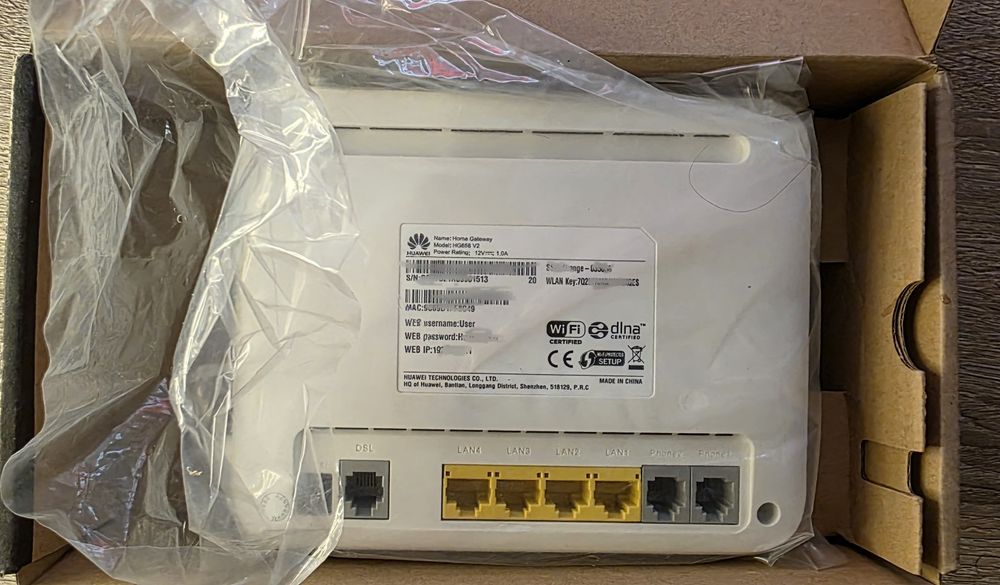 Router/Wireless Getaway Huawei HG658 Y2 utilizat