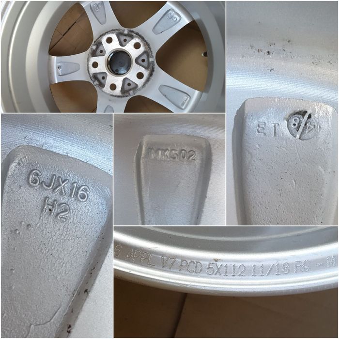 jante aliaj 16; 5x112; Vw Golf 5, 6, 7, 8, Caddy, jetta, Sportsvan
