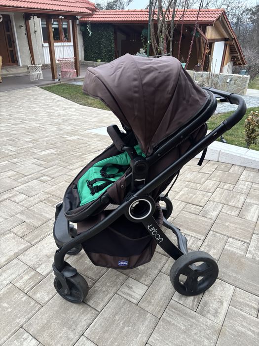 Carucior pentru copii chico urban  3in 1 bonus scoica chico