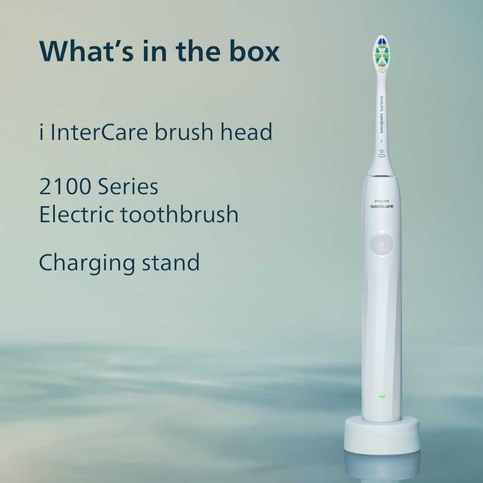 Електрическа четка за зъби Philips Sonicare серия 2000, бяла,HX4021/01
