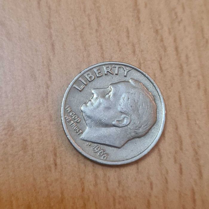 Rare 1966 Roosevelt dime no mint mark