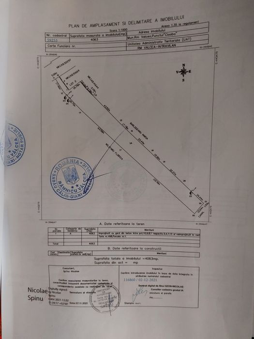 Vand teren intravilan Cazanesti