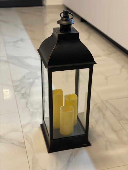 Felinar decorativ electric cu lumânări LED