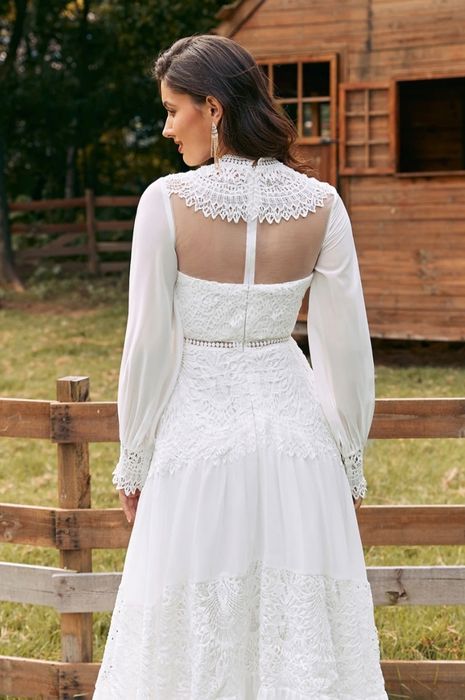 Rochie albă Boho