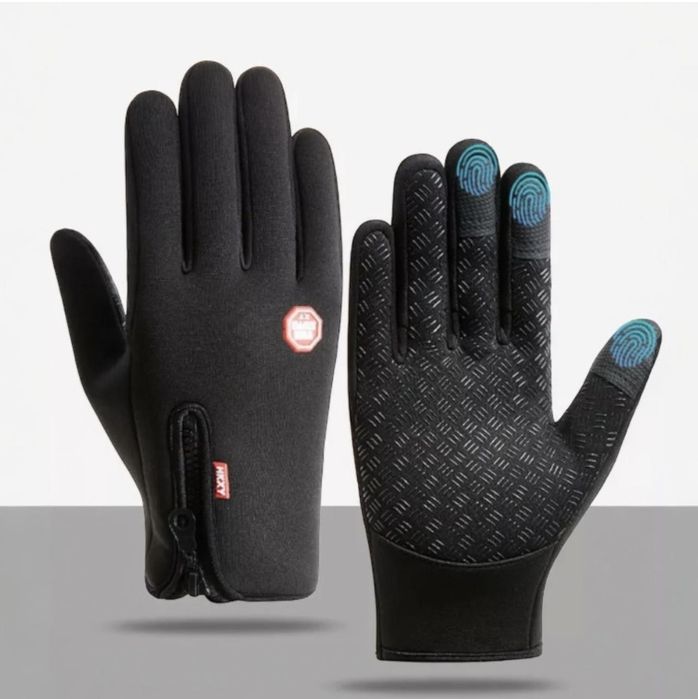 Продам новые черные перчатки с сенсорными пальцами