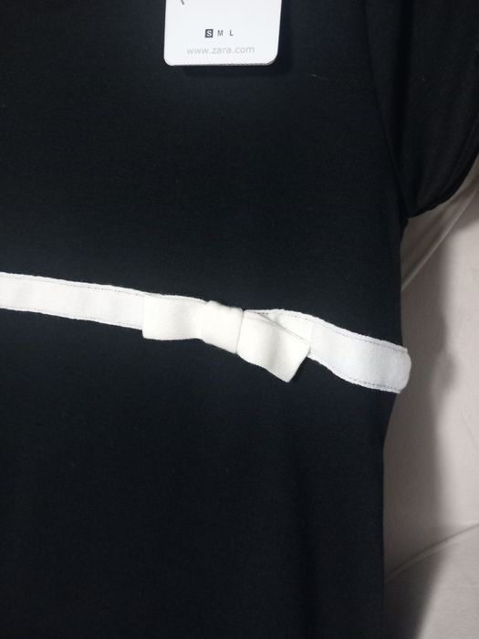 Rochie scurta casual cu funda măsura S Zara