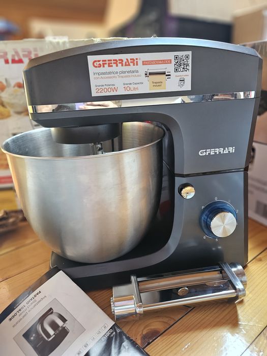 Mixer cu bol din otel inoxidabil G3Ferrari Pastaio cu performante prof