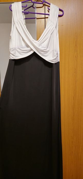 Rochie eleganta alb-negru