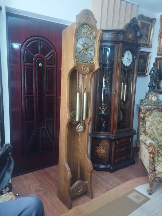 Ceas pendula de podea scripeți cu pendul anii 70 -80